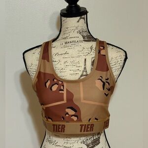 Women's Desert Camo Sports Bra by TIER